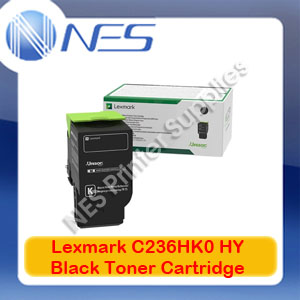Lexmark Genuine C236HK0 BLACK High Yield TONER for C2425DW MC2425DW (3K Yield)